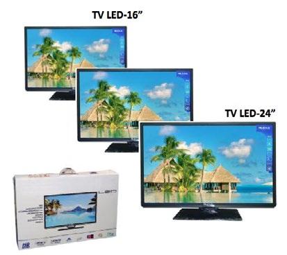 Televisores LED ML-LED-16 ML-LED-24 $125 $218 HD Resolución 1360 x 768 True Color USB, HDMI, PC IN