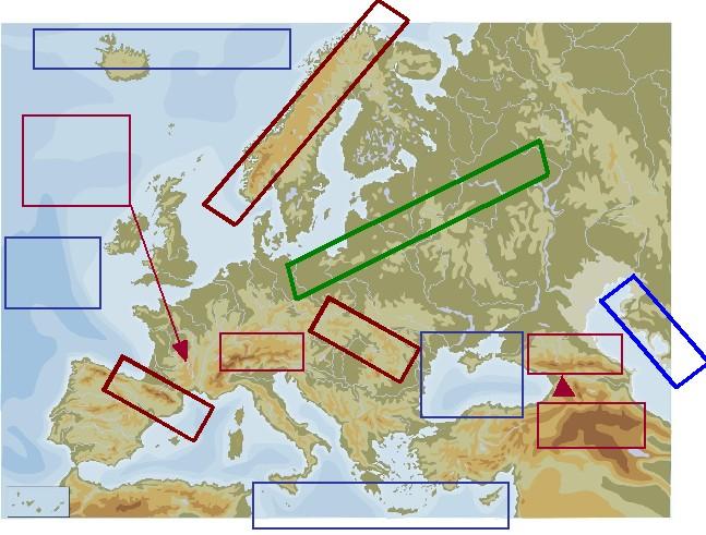 EXERCICI 17 (REPÀS). Completa el mapa: EXERCICI 18 (REPÀS). Subratlla [ subratlla ] la resposta correcta: Quin oceà hi ha al nord d'europa? Al nord d'europa hi ha l'oceà Glacial Antàrtic.