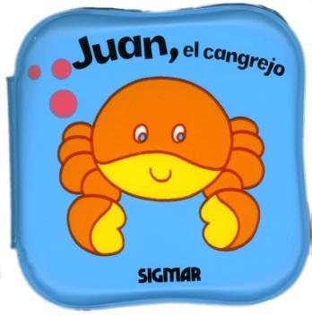 Juan el cangrejo es un libro de plástico y blando ideal para los bebés. Además se puede utilizar al momento del baño del pequeño.