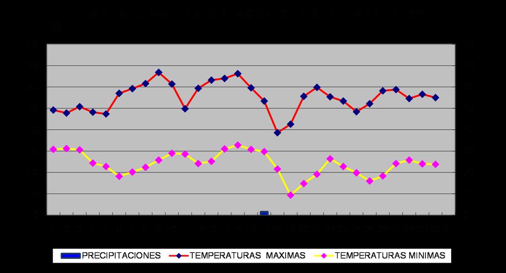 OCTUBRE siguió la tónica de todo el año, con una media de 14,2º, superior a la media general (12º), con temperaturas máximas altas, a veces superiores a los 2º (excepto en la última semana, que sólo