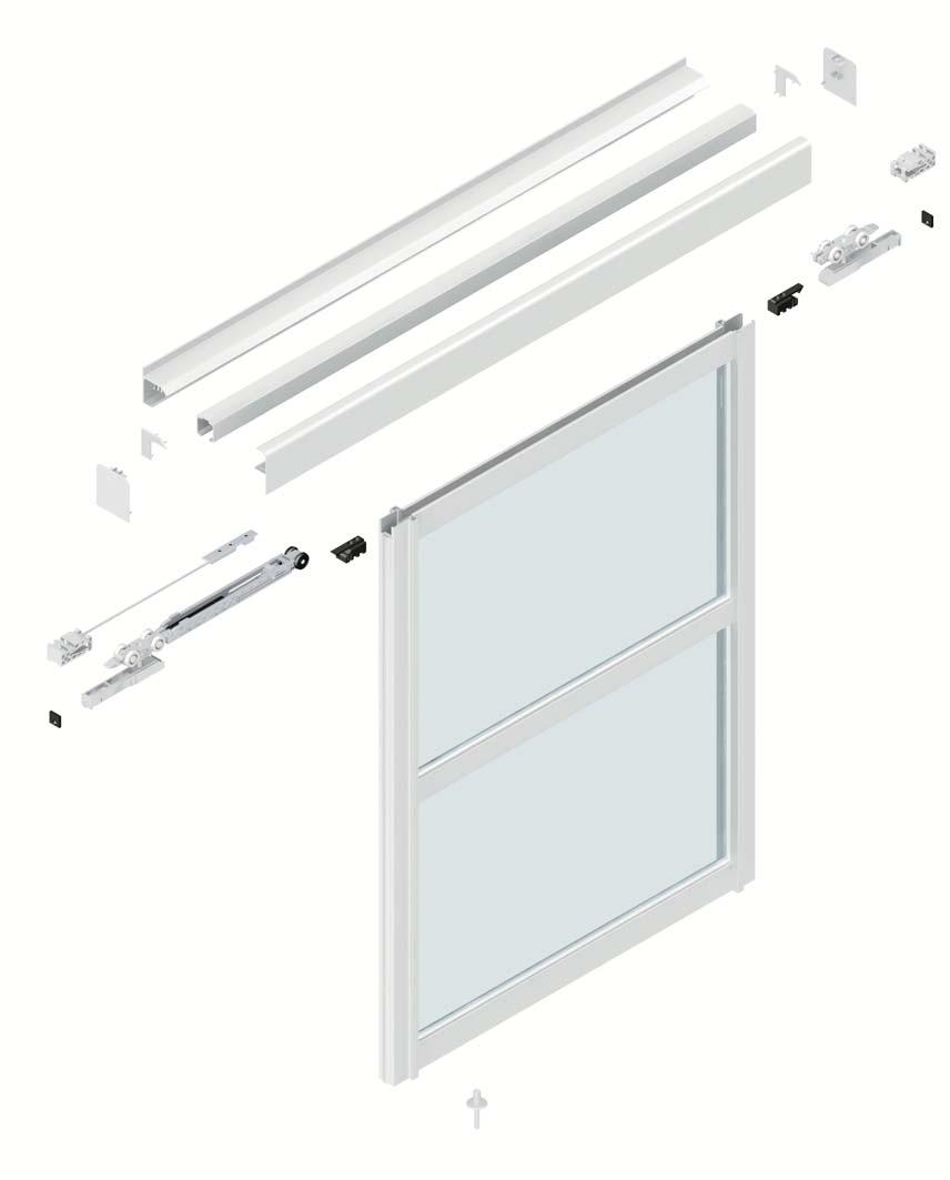 puertas de aluminio en acabado plata mate para tablero de 10 mm y cristal de 3/4 y 5/6 mm silver matt aluminium doors 10 mm board and 3/4 and 5/6 mm glass air
