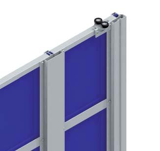 10 mm panels S85 85 mm top track 16 mm panels Perfiles de estilo minimalista para dormitorios, salones y cocinas.
