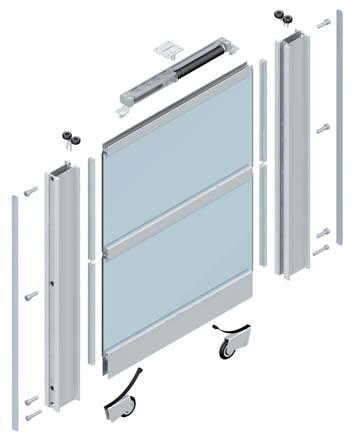 Dos modernos perfiles (minimalista y maximal ) para puertas con paneles en madera o cristal.