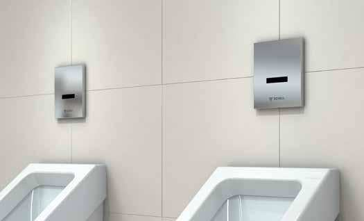 higiene en los urinarios obtendrá la solución adecuada con los fluxores electrónicos EDITION E.