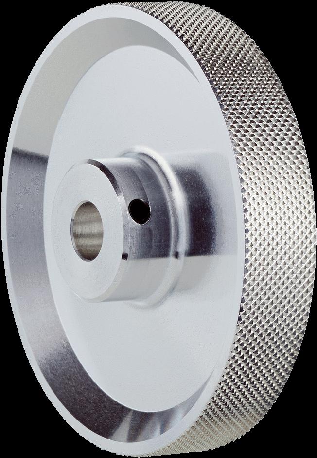 granulada para eje macizo de 10 mm, perímetro 200 mm EF-MR10200PN 4084739 Rueda de medición de aluminio con