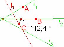 Lo cual permite identificar que ese lugar geométrico forma un ángulo constante con la recta r 2.