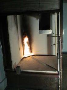 The fire behaviour of Doublage specimens in the SBI test is very good. The plasterboard plays the role of a thermal barrier for EPS.