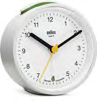 BRAUN BNC-012-WHWH RELOJ DESPERTADOR CLÁSICO ANALÓGICO BLANCO Con este reloj despertador analógico con movimiento continuo silencioso empezarás el día con buen pie.