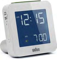 BRAUN BNC-009-WH RELOJ DESPERTADOR DIGITAL BLANCO Con este reloj despertador digital, con pantalla LCD retroiluminada para ver la hora con comodidad nunca volverás a llegar tarde.