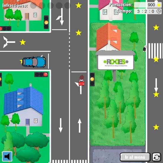 El jugador deberá circular correctamente por las calles de la ciudad, respetando las señales de circulación y recolectando el mayor número de estrellas posibles hasta llegar al