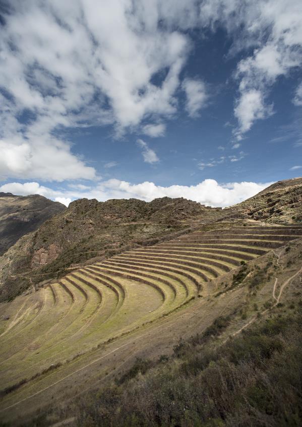 Andenes Inka, Písac, Perú, 2014.