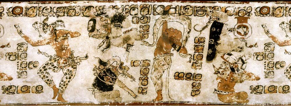 51 por gobernantes mayas, protagonizando su paso al inframundo para alcanzar su apoteosis como dioses (Houston y Stuart, 1989:2 3; Velásquez, 2009b:571). Figura 3.1. Vaso de Altar de Sacrificios.