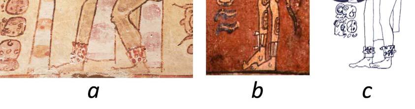 Winik Representa una cabeza humana de perfil dentro de un cartucho de día, probablemente representado una posición del Tzolk in Ajaw, con un atípico numeral cinco escrito con