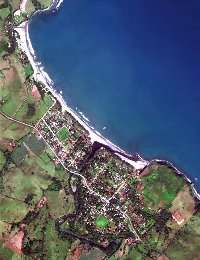 Celda litoral con límites fijos, dos promontorios rocosos, en Punta