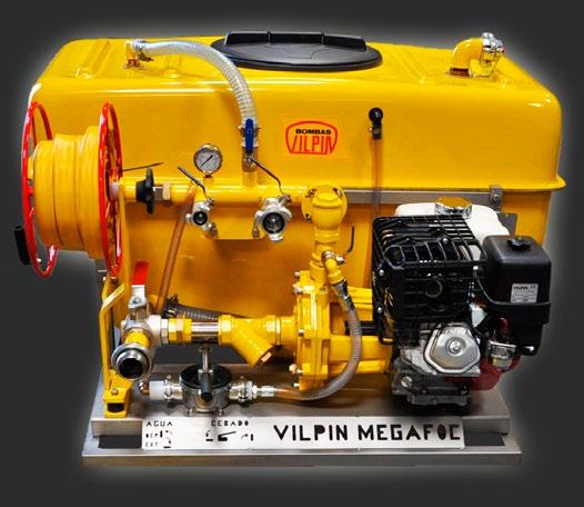 MEGAFOC 130-600 12 BAR 230 l/min 5,5 C.V. 600 Litros CAUDAL REGULABLE de 0 a 230 l/m Bomba 2 RD 30/6 Motor HONDA GX-160 5,5 CV 3.600 rpm Presión máxima 12 BAR (12 kg/cm 2 ) Caudal máximo 14.