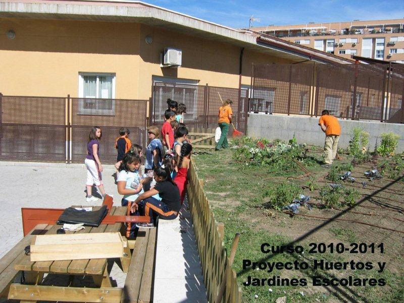 Proyecto huertos escolares/educar Hoy por un Madrid más Sostenible Instalación y colaboración en el