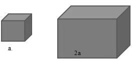 21. Al duplicar todas las aristas de un cubo, cuál es su volumen? a. No cambia. b. Se duplica. c. Se cuadruplica. d. Se multiplica por 8. 22.