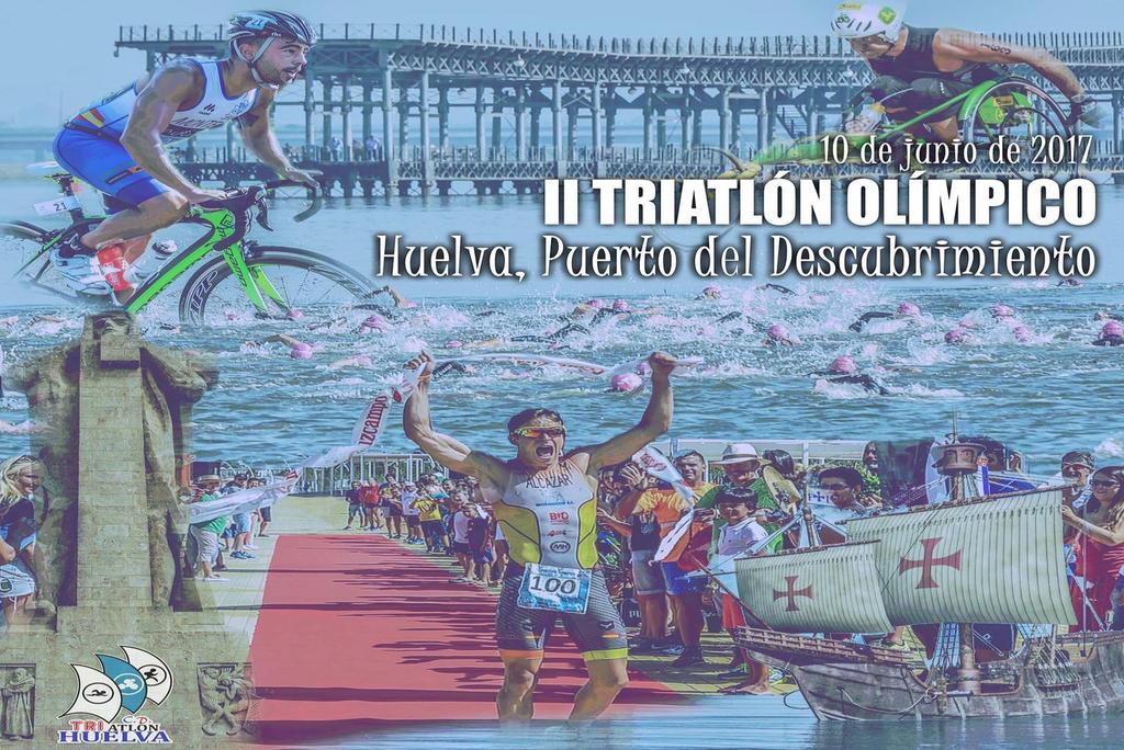 El Club Deportivo Triatlón Huelva con la colaboración del Puerto de Huelva y el Ayuntamiento, organizan el II Triatlón Olímpico Huelva, Puerto del Descubrimiento, prueba incluída en el Circuito