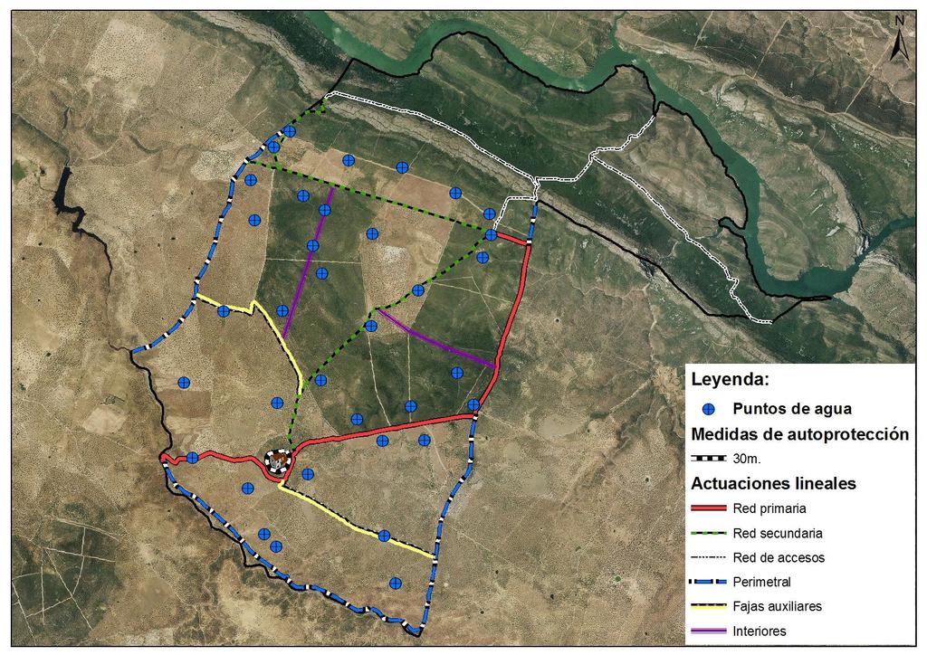 Plan de prevención de montes Buena distribución de puntos de agua Medidas de autoprotección