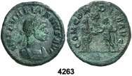 F 4263 (274-275 d.c.). Aureliano. As. (Spink 11646) (Co. 35) (RIC. 80). Anv.: IMP. AVRELIANVS AVG. Su busto laureado y acorazado. Rev.: CONCORDIA AVG.
