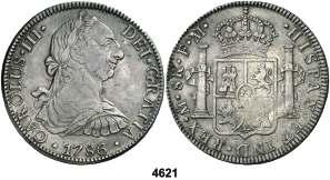 México. FM. 8 reales. (Cal. 942). MBC. Est. 50........................ 30, 4624 1777. Potosí. PR. 8 reales. (Cal. 978).