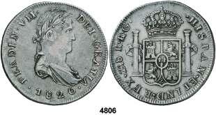 México. HJ. 1 escudo. (Cal. 298). Perforación. (MBC). Est. 150.............. 120, ISABEL II (1833-1868) 4810 1838. Segovia. 2 maravedís. (Cal. 549).