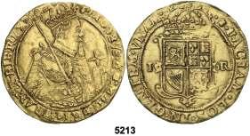 F 5213 ESCOCIA. s/d. Jaime VI (1567-1625). 1 unite. (Fr. 48). AU. Reproducción moderna. Sirvió como joya.