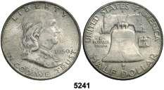 Filadelfia. 1/2 dólar. (Kr. 200). Booker T. Washington y George Washington Carver. Escasa así. S/C-. Est. 70...................................... 50, 5246 1952. D (Denver). 1/2 dólar. (Kr. 199).