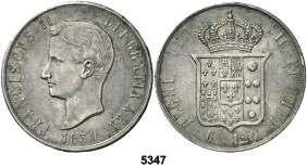 Golpecito en canto. (EBC+). Est. 250................................................ 150, F 5347 Nápoles y Sicilia. 1859. Francisco II.
