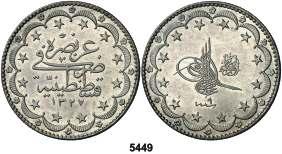 Año 3 (1792). Selim III. Islambul. 1 yuzluk. (Kr. 507) (Mitchiner W. of I. 1294). MBC-. Est. 30.