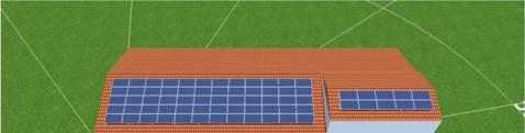 4. Lugares disponibles y seleccionados para instalar los módulos fotovoltaicos.