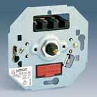 -30 Blanco Nieve -32-38 Marron Grafito Control y regulación de luz 75305-39 Regulador electrónico de tensión tacto PRINCIPAL (interruptor/conmutador), de 40 a 500 W/VA 230V~ con luminoso incorporado.