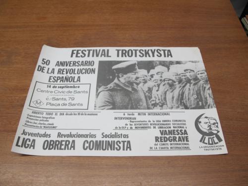 Festival trotskysta (1986 setembre : Barcelona) Festival Trotskysta 50 aniversario de la