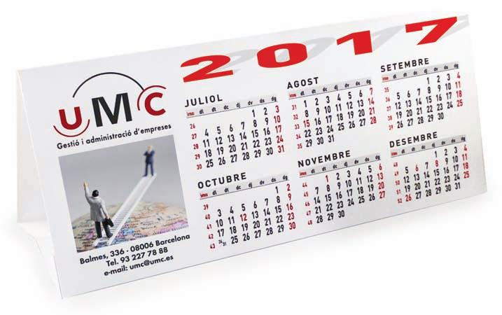 Calendari SOBRETAULA TRIANGLE 201-21 x 10 cm - Cartolina 350g brillant - 6 mesos per cara 10 cm 7 cm 21 cm 70,00 90,00 130,00 170,00