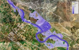 FASE 2: MAPAS DE PELIGROSIDAD Ebro en Juslibol Objetivo: Datos de partida: Estudio de detalle de las áreas de riesgo potencial significativo ante riesgo de inundación Vuelo LIDAR 2*2 m de resolución