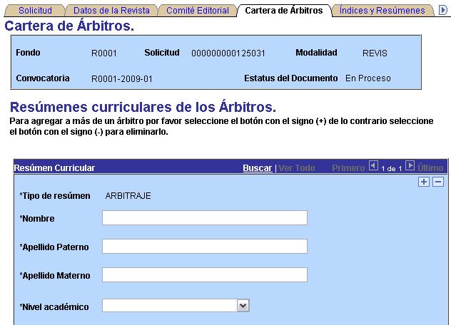 PANTALLA CARTERA DE ARBITROS (1/3) Dirección Adjunta de Desarrollo Científico y Académico En
