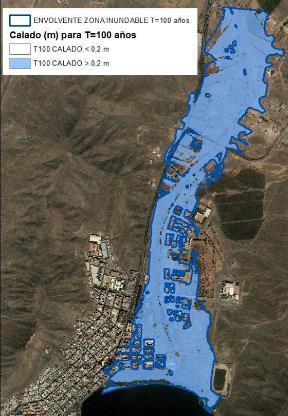 Documento de Plan Figura 27. Detalle de la zona inundable del Barranco de Gran Tarajal para T=10