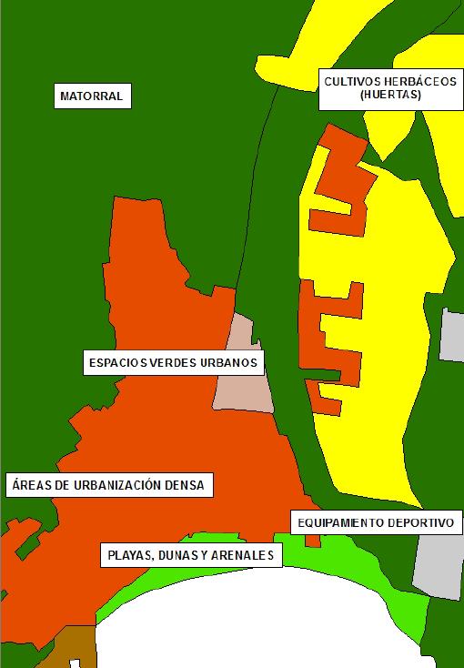 Documento de Plan Figura 33. Mapa de ocupación del suelo de zona de detalle del Barranco de Gran Tarajal. Figura 34. Mapa de actividades económicas de zona de detalle del Barranco de Gran Tarajal.