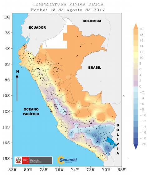 Distritos de Arequipa y Puno soportaron una noche extremadamente fría Los distritos de Caraveli y Pampacolpa, en Arequipa y Juli, Santa Rosa y Umachiri, en Puno, soportaron una noche extremadamente