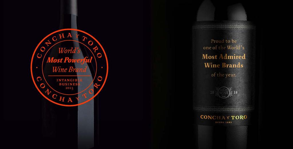 MARCA DE VINO ALTAMENTE RECONOCIDA #1 World s Most Powerful Wine Brand 2015 #1