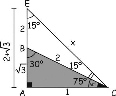 tg 6º = tg º = se 6º = se º = Trigonometrí de Seundri: I Trimestre s 6º = Rzones Trigonométris de y º s º = Pr hllr ls rzones trigonométris de los ángulos de º y º tommos omo refereni el triángulo