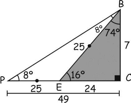 TRIGONOMÉTRICAS DE LA MITAD DE UNO DE SUS DOS ÁNGULOS AGUDOS, VEAMOS ALGUNOS EJEMPLOS: tg 8º Ejemplos: En un triángulo retángulo ABC (reto en C ), donde = 8 y = Clulr: A tg Resoluión En el tringulo