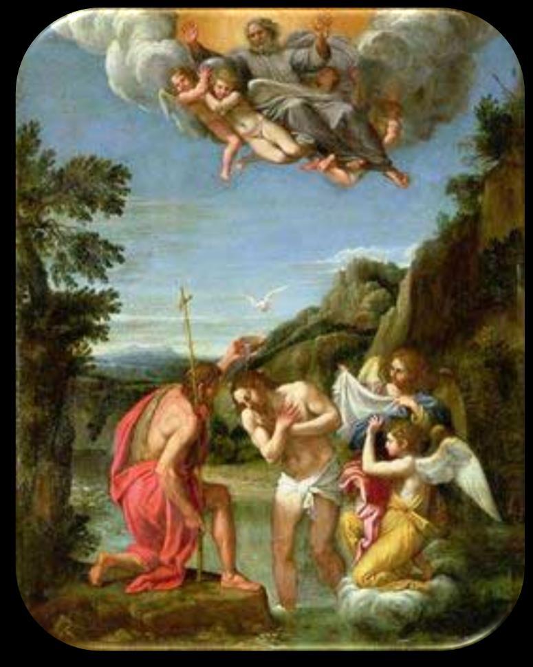 Bautizado Jesús, salió luego del agua; y en esto se abrieron los cielos y vio al Espíritu de Dios que bajaba en forma de paloma y venía sobre él.