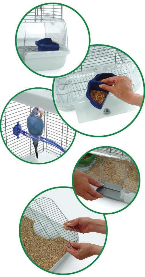 1 Reinventando el ambiente aviário 3 sem gaveta simplifica a limpeza 2 4 La mayoría de las jaulas de aves en el mercado hoy en día están equipados con un