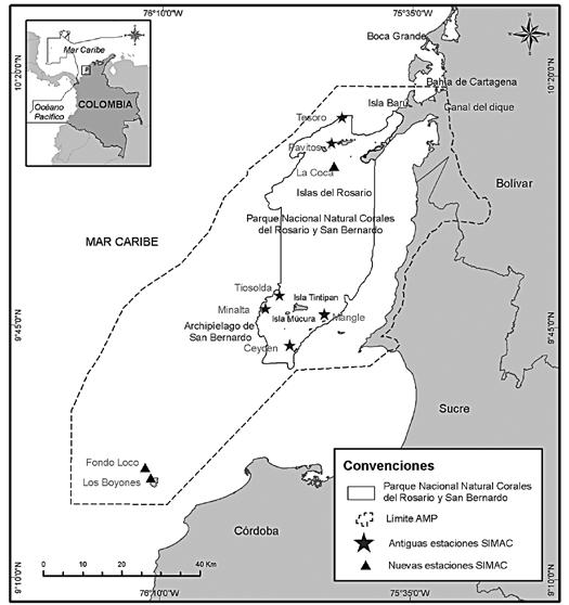Desde 1998 se han completado doce años de continua actividad del Sistema Nacional de Monitoreo de Arrecifes Coralinos en Colombia (SIMAC), con evaluaciones anuales de variables fisicoquímicas (e.g.