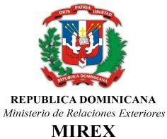 Ministerio de Relaciones Exteriores Santo Domingo, 8 a