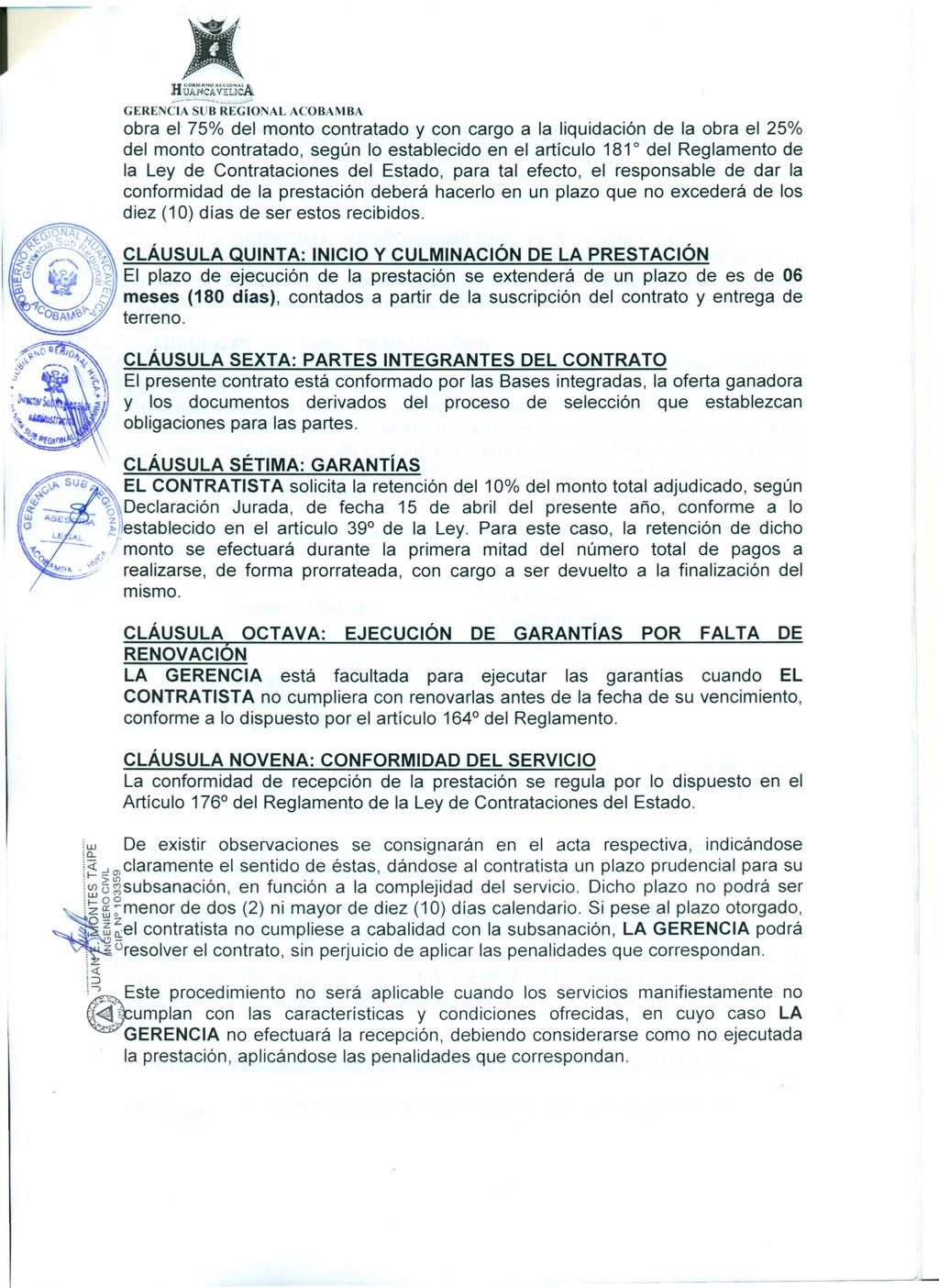 CONTRATO DE RESIDENCIA DE OBRA - PDF Descargar libre