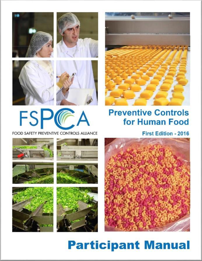 FSPCA - Controles preventivos para los alimentos de consumo humano Versión 1.