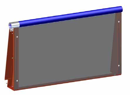 5mm de espesor, con plegados adaptados para encajar dos paños laterales con gran facilidad.