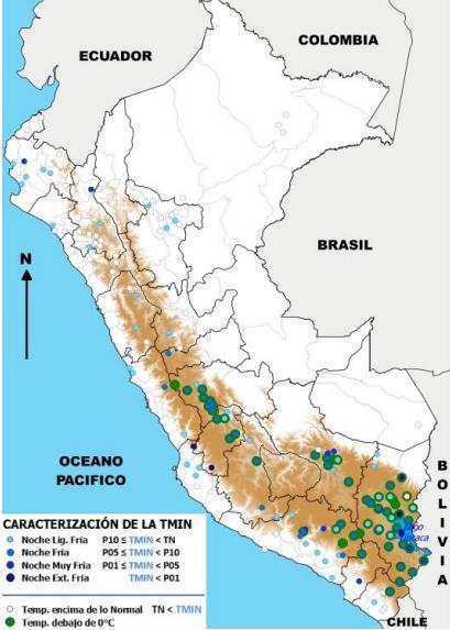 Distritos ubicados en Huancavelica, Ica y Puno soportaron una noche extremadamente fría Los distritos de Santiago de Chocorvos (Huancavelica); San Juan de Yanac (Ica); Huancané, Capachica y Limbani